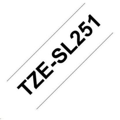 Obrázek BROTHER TZESL251 - kazeta TZ šířky 24mm, lamino TZE- SL251, bílá/ černé písmo