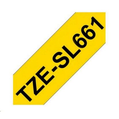Obrázek BROTHER TZESL661 - kazeta TZ šířky 36mm, lamino TZE- SL661, žlutá/ černé písmo