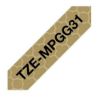 Obrázek BROTHER Originální kazeta Brother TZe- MPGG31 - černá na zlatém vzoru, šířka 12 mm