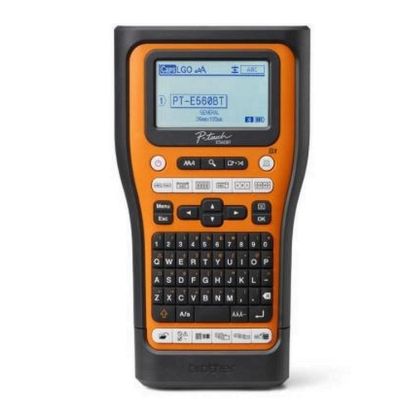 Obrázek BROTHER tiskárna štítků PT- E560BTVP - 12, 24mm, pásky, mobilní, s pouzdrem, Tiskárna Štítků pro průmysl a elekt