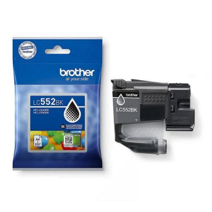Obrázek BROTHER INK LC- 552BK - black - cca 550stran, pro MFC- J3660 MFC- J3960