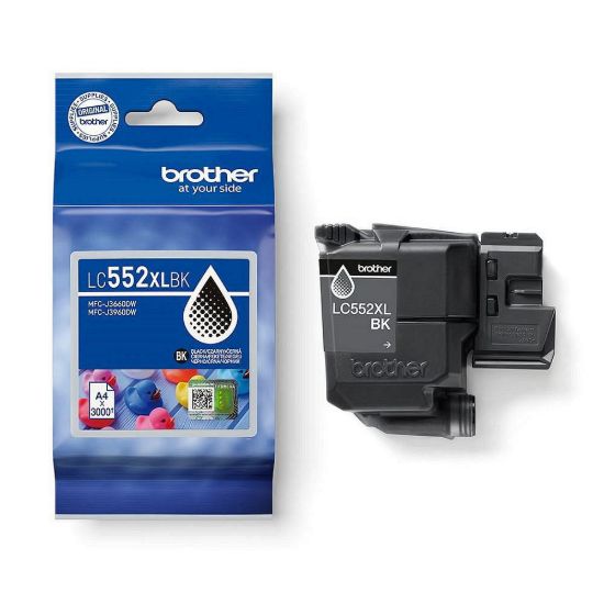 Obrázek BROTHER INK LC- 552XLBK - black - cca 3000stran, MFC- J3660 MFC- J3960