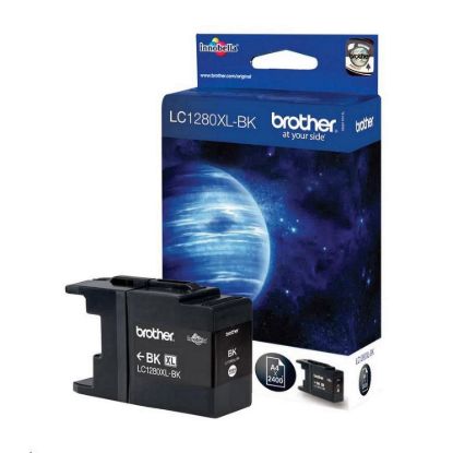 Obrázek BROTHER INK LC- 1280XLBK, černý inkoust pro MFC- J6910DW, (2400 str.)