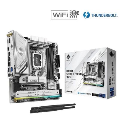 Obrázek ASRock MB Sc LGA1851 B860M Steel Legend WiFi, Intel B860, 4xDDR5, 1xThunderbolt, 1xDP, 1xHDMI, WiFi, mATX