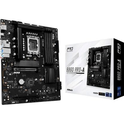 Obrázek ASRock MB Sc LGA1851 B860 Pro- A, Intel B860, 4xDDR5, 1xDP, 1xHDMI, ATX