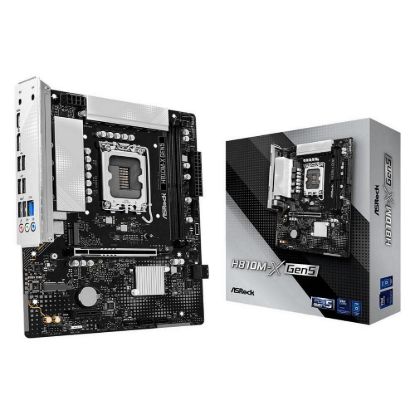 Obrázek ASRock MB Sc LGA1851 H810M- X Gen5, Intel H810, 2xDDR5, 1xDP, 1xHDMI, mATX