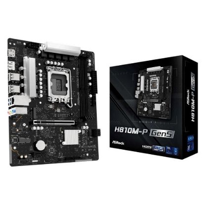 Obrázek ASRock MB Sc LGA1851 H810M- P Gen5, Intel H810, 2xDDR5, 1xDP, 1xHDMI, mATX
