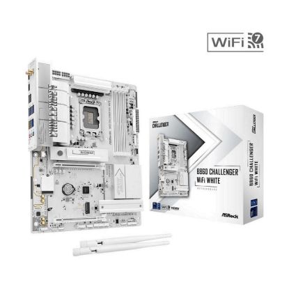Obrázek ASRock MB Sc LGA1851 B860 Challenger WiFi WHITE, Intel B860, 4xDDR5, 1xHDMI, WiFi, ATX