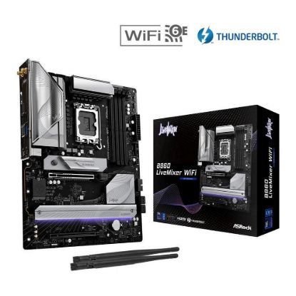 Obrázek ASRock MB Sc LGA1851 B860 LiveMixer WiFi, Intel B860, 4xDDR5, 1xThunderbolt, 1xHDMI, WiFi, ATX