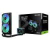 Obrázek ASROCK Vodní chladič Challenger 240 Digital, 2 x 120mm, ARGB, LGA1851, AM5, černá