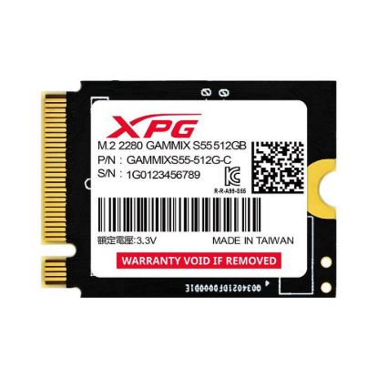 Obrázek ADATA SSD 512 GB XPG GAMMIX S55, PCIe Gen4 x 4, M.2 2230, (R: 5000/ W: 3000MB/ s)