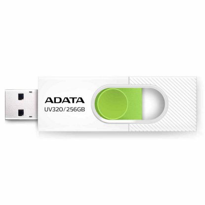 Obrázek ADATA Flash Disk 256 GB UV320, USB 3.2, bílo- zelená