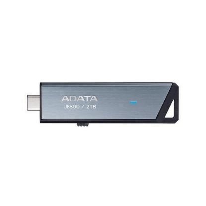Obrázek ADATA Flash Disk 2 TB UE800, USB- C 3.2, R: 1000/ W: 1000MB/ s, stříbrná