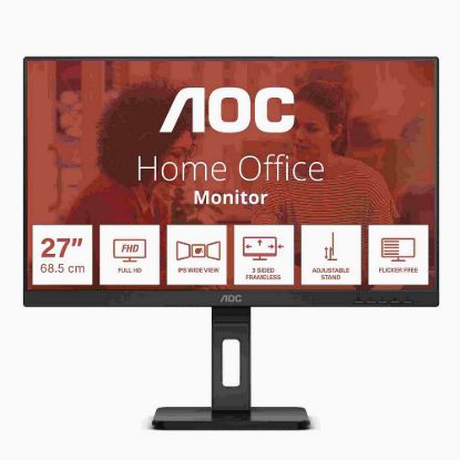 Obrázek AOC MT IPS LCD WLED 27" 27E3QAF - IPS panel, 1920 x 1080, D- Sub, HDMI, DP, repro, pivot