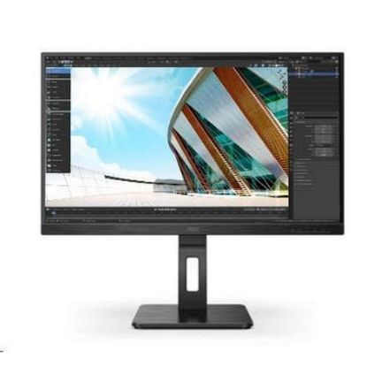 Obrázek AOC MT IPS LCD WLED 27" 27P2Q - IPS panel, 1920 x 1080, D- Sub, DVI, HDMI, DP, USB, repro, pivot