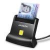 Obrázek AXAGON CRE- SM4N, USB- A čtečka kontaktních karet Smart Card (eObčanka), stojánková, kabel 1.3 m