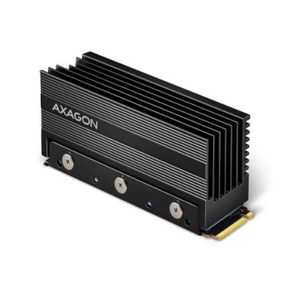 Obrázek AXAGON CLR- M2XL, hliníkový pasivní chladič pro jedno i oboustranný M.2 SSD disk, výška 36 mm