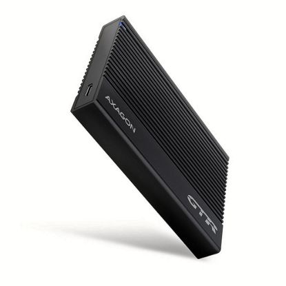 Obrázek AXAGON EE25- GTR, USB- C 10Gbps - SATA 6G 2.5" RIBBED box, černý