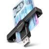 Obrázek AXAGON CRE- SMPA, USB- A PocketReader čtečka kontaktních karet Smart card (eObčanka)