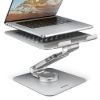 Obrázek AXAGON STND- LR hliníkový stojan na notebook 10"- 17.3" nastavitelná výška a úhel, otočný, šedý