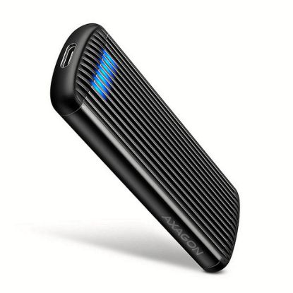 Obrázek AXAGON EEM2- SC, USB- C 10Gbps externí box pro M.2 NVMe SSD, bezšroubový, žebrovaný hliník