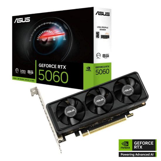 Obrázek ASUS VGA NVIDIA GeForce RTX 5060 LP BRK 8 GB, 8 GB GDDR7, 1xDP, 2xHDMI