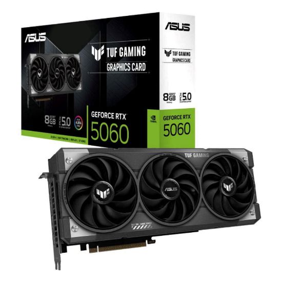 Obrázek ASUS VGA NVIDIA GeForce RTX 5060 TUF GAMING 8 GB, 8 GB GDDR7, 3xDP, 1xHDMI