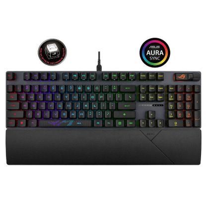 Obrázek ASUS klávesnice ROG STRIX SCOPE II, mechanická, drátová, ROG RX RED / PBT, US