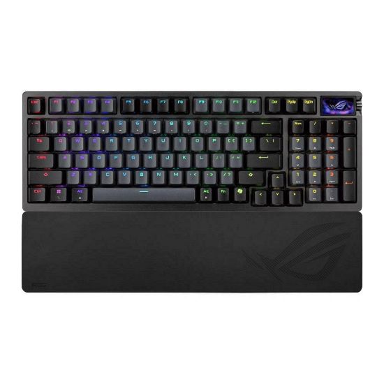 Obrázek ASUS klávesnice ROG Azoth 96 HE, Mechanická, Bezdrátová, BT, RF 2.4GHz, CZ/ SK, černá