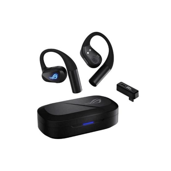 Obrázek ASUS sluchátka ROG Cetra Open Wireless, BT + RF 2.4 GHz, RGB, černá