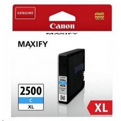 Obrázek Canon CARTRIDGE PGI- 2500XL C azurová pro Maxify iB4050, iB4150, MB5050, MB5150, MB5155, MB5350, MB5450, MB…
