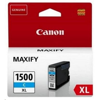 Obrázek Canon CARTRIDGE PGI- 1500XL C azurová pro Maxify MB2050, MB2150, MB2350, MB2750 a MB2755 (1020 str.)