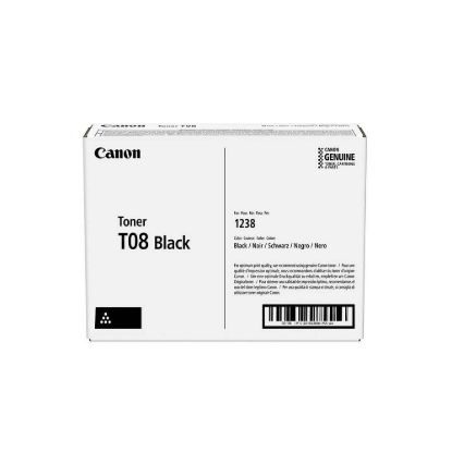 Obrázek CANON toner T08BK černý pro i- Sensys X 1238P, 1238Pr, 1238i a 1238iF (11 000 str.)