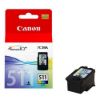 Obrázek Canon CARTRIDGE CL- 511 barevná pro PIXMA iP2700, MP2 x 0, MP49x, MX3 x 0, MX410, MX420 (245 str.)
