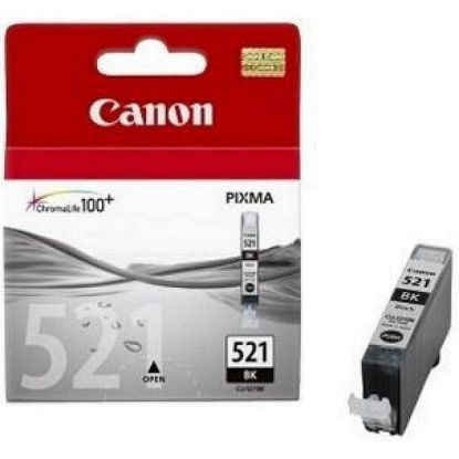 Obrázek Canon CARTRIDGE CLI- 521BK černá pro MP- 980, PIXMA iP3600, 4600, 4700, MP540, 550, 560, MP620, 630, 640, MP980, MX…