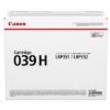 Obrázek Canon TONER CRG 039 černý pro i- Sensys LBP 351 a 352 (11 000 str.)