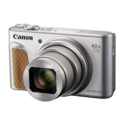 Obrázek Canon PowerShot SX740 HS Lite, 20.3Mpix, 40x zoom, WiFi, 4K video - stříbrný