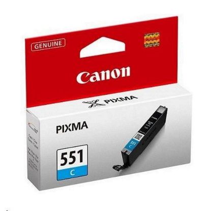 Obrázek Canon CARTRIDGE CLI- 551C azurová pro Pixma iP, Pixma iX, Pixma MG a Pixma MX 6850, 725x, 925, 8750 (332 str.)