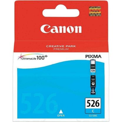 Obrázek Canon CARTRIDGE CLI- 526C azurová pro Pixma IP4850, IX6520, IX6550, MG5120, MG5150, MG5170, MG5250, MG…