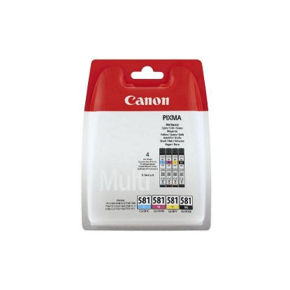 Obrázek Canon CARTRIDGE CLI- 581 C/ M/ Y/ BK MULTI- PACK pro PIXMA TS615x, TS625x, TS635x, TS815x, TS825x, TS835x, TS915x…