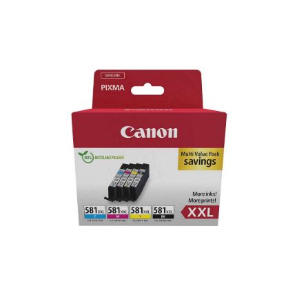 Obrázek Canon CARTRIDGE CLI- 581XXL C/ M/ Y/ BK MULTI- PACK SEC pro PIXMA TS515x, TS615x, TS815x, TS915x, TR7550, TR8550 4 x…