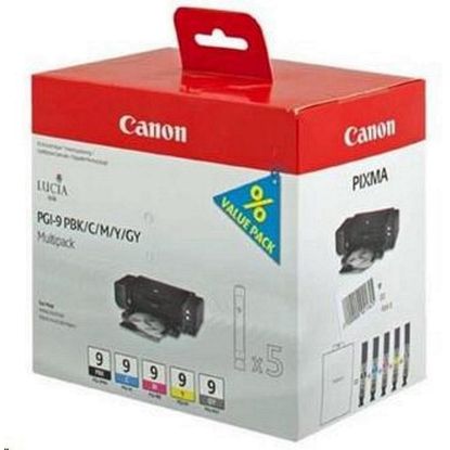 Obrázek Canon CARTRIDGE PGI- 9 PBK/ C/ M/ Y/ GY MULTI- PACK pro PIXMA Pro9500 MARK II, PIXMA iX7000