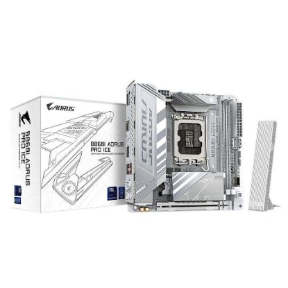 Obrázek GIGABYTE MB Sc LGA1851 B860I AORUS PRO ICE, Intel B860, 2xDDR5, 1xThunderbolt, 1xDP, 1xHDMI, WiFi, Mini- ITX