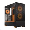 Obrázek FRACTAL DESIGN skříň Pop Air RGB Orange Core TG Clear Tint, 2x USB 3.0, bez zdroje, ATX