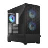 Obrázek FRACTAL DESIGN skříň Pop Air RGB Black TG Clear Tint, 2x USB 3.0, bez zdroje, ATX