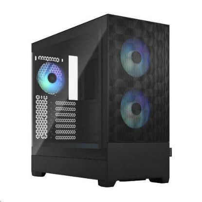 Obrázek FRACTAL DESIGN skříň Pop Air RGB Black TG Clear Tint, 2x USB 3.0, bez zdroje, ATX
