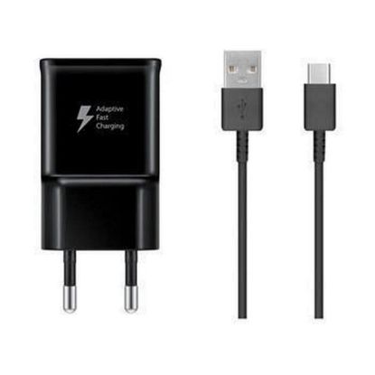 Obrázek Samsung 15 W Cestovní nabíječka + USB- C Datový Kabel Black (OOB Bulk)