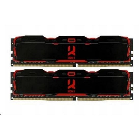 Obrázek GOODRAM DIMM DDR4 16 GB (Kit of 2) 3200MHz CL16 IRDM X, Černá