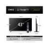 Obrázek CHiQ L43QST TV 43", FHD, QLED, ultratenká, Android14, Dolby Audio, Frameless