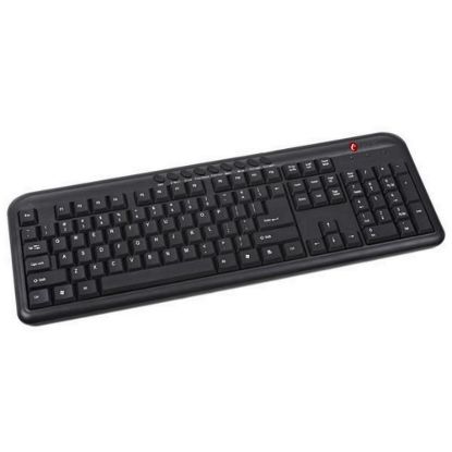 Obrázek C- TECH klávesnice KB- 102M USB, multimediální, slim, black, CZ/ SK